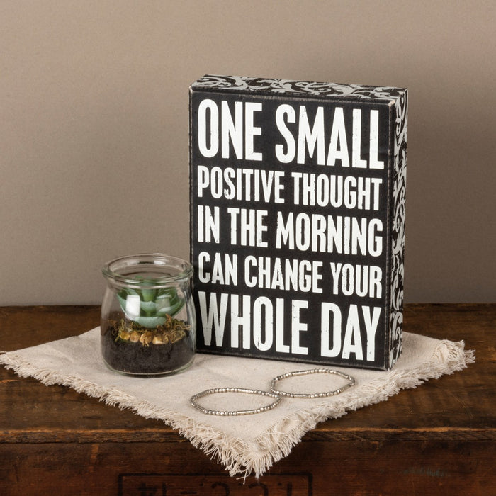 Positive Thought Box Sign NEW PK-22675