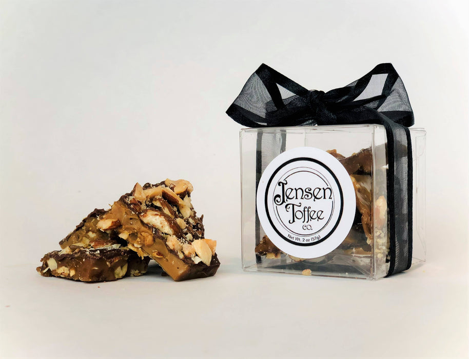 Milk Chocolate Almond Toffee: 6 oz cube