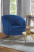 Sophia Upholstered Vertical Channel Tufted Chair Blue image