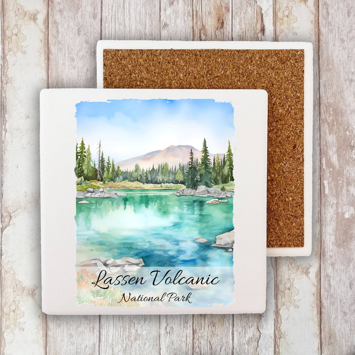 Lassen Volcanic National Park CA Stone Coaster