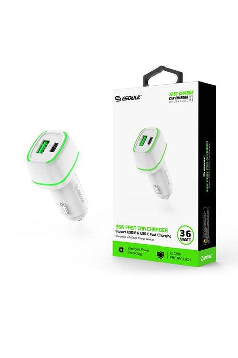 Esoulk 36W PD QC Car Charger