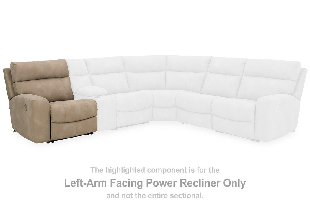 Next-Gen DuraPella Power Reclining Sectional Loveseat with Console