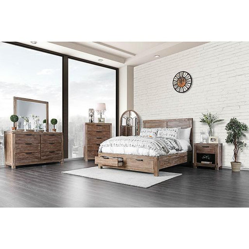 Wynton Weathered Light Oak Queen Bed image