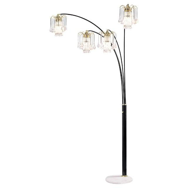 Elouise Black/Gold Arch Lamp image