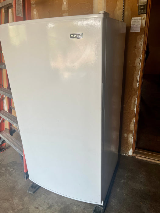 Upright Maytag white freezer 32893