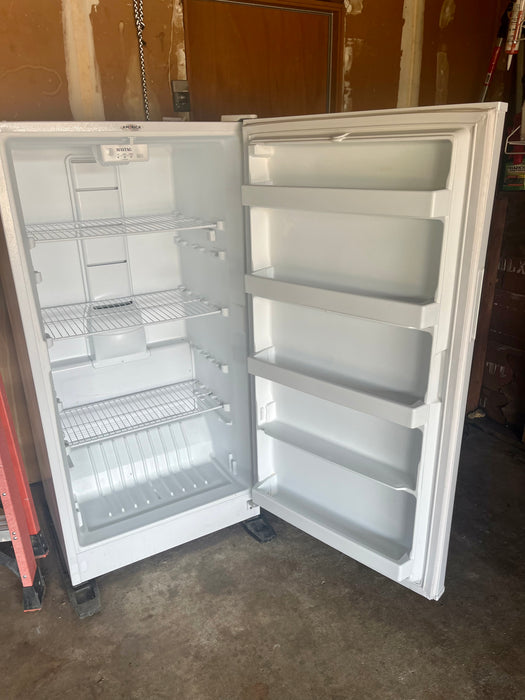 Upright Maytag white freezer 32893