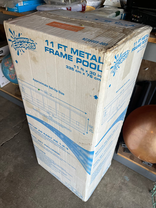 Summer Escapes 11 ft metal pool frame New In Box 32895