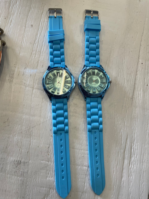 Cdybox blue silicone band watch 32841