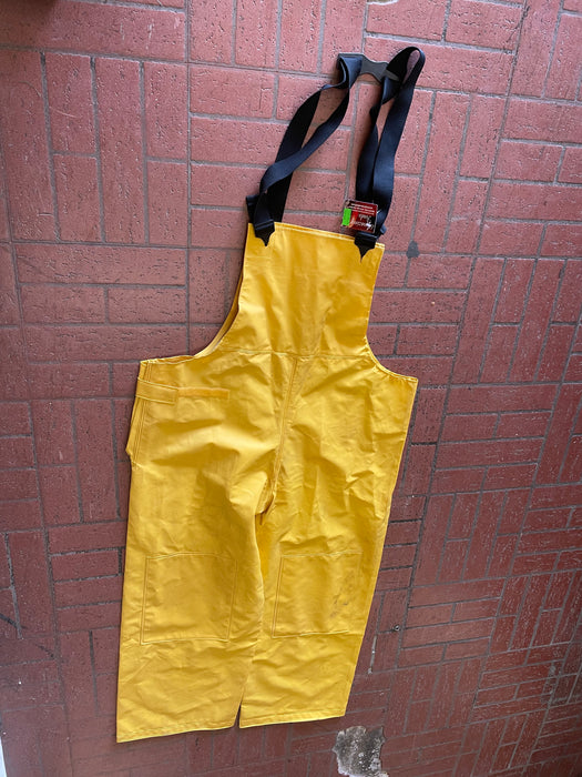 Cedarkey Yellow XL waterproof overalls 50MM BIB PANTS Heavy Duty 32877