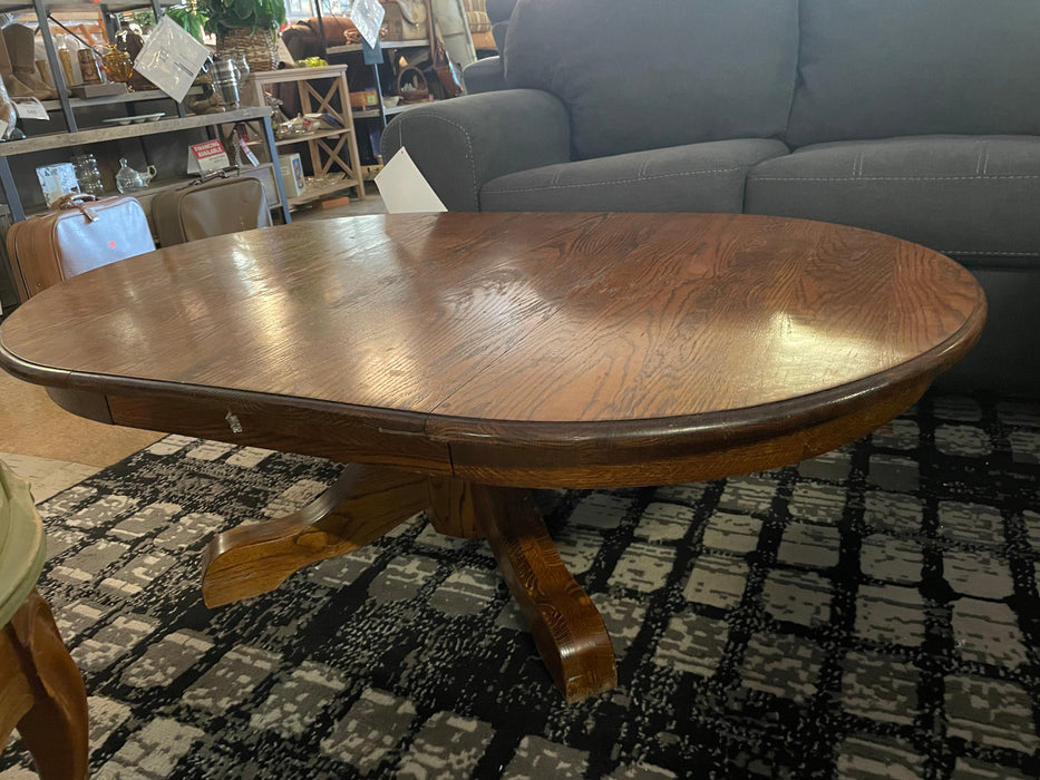 Wood oval coffee table 32930