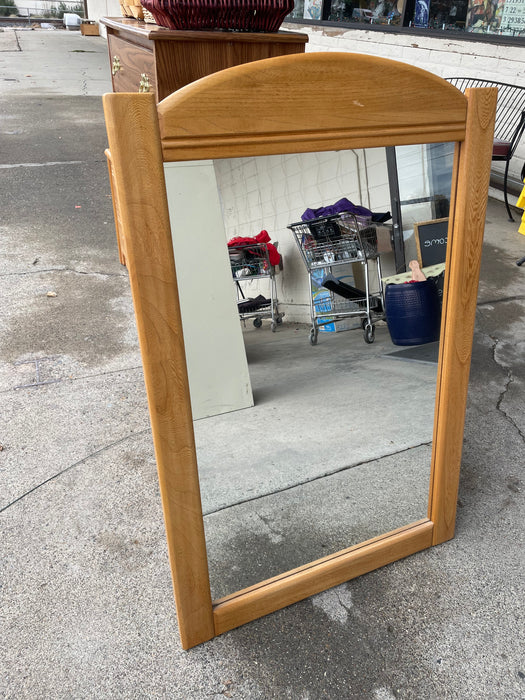 Large wood mirror 33318