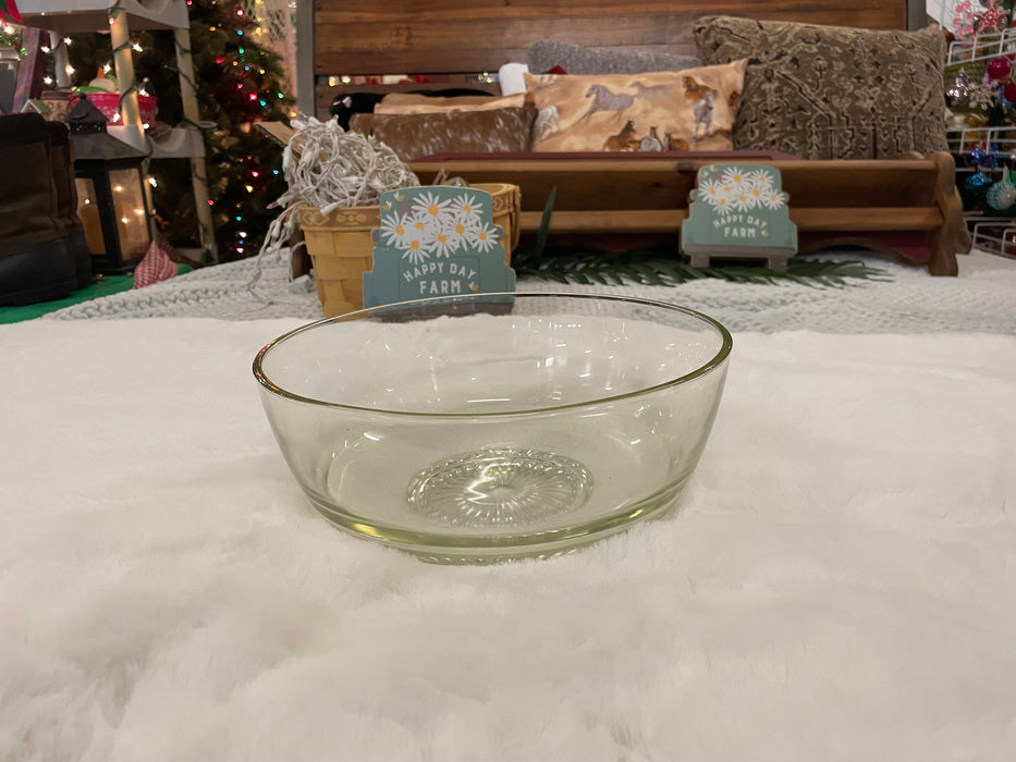 Vintage glass punch bowl 33356