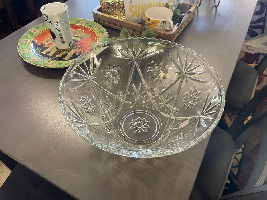 Anchor Hocking Star of David punch bowl 32691