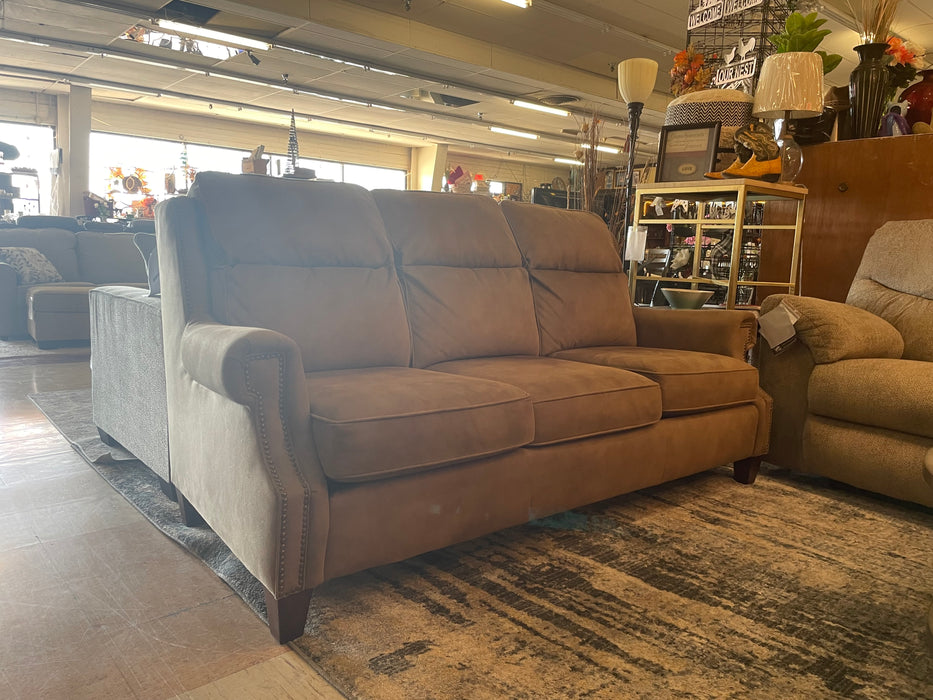 Brown Flexsteel sofa couch 32712