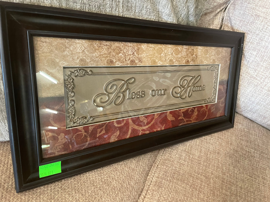 Bless our home decor sign 32732