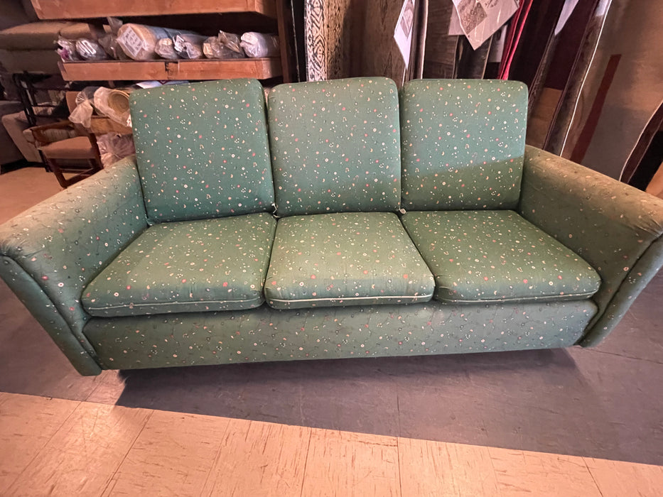 Upholstered green sofa couch 32723