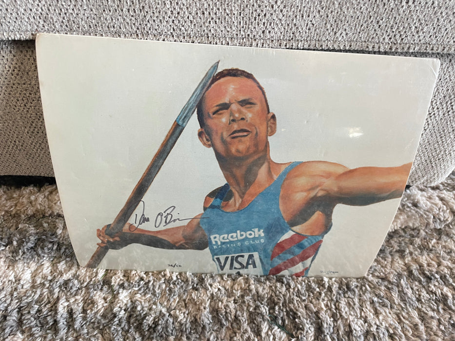 Olympian Dan O'Brien Javelin throw print 32812