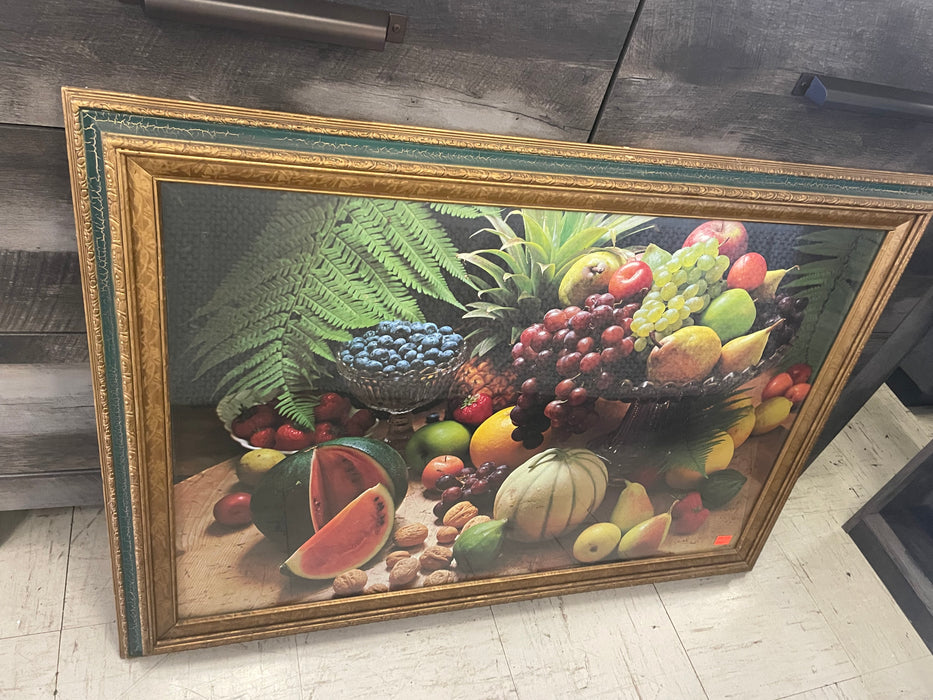 Abundance of fruit with ornate frame picture 32664