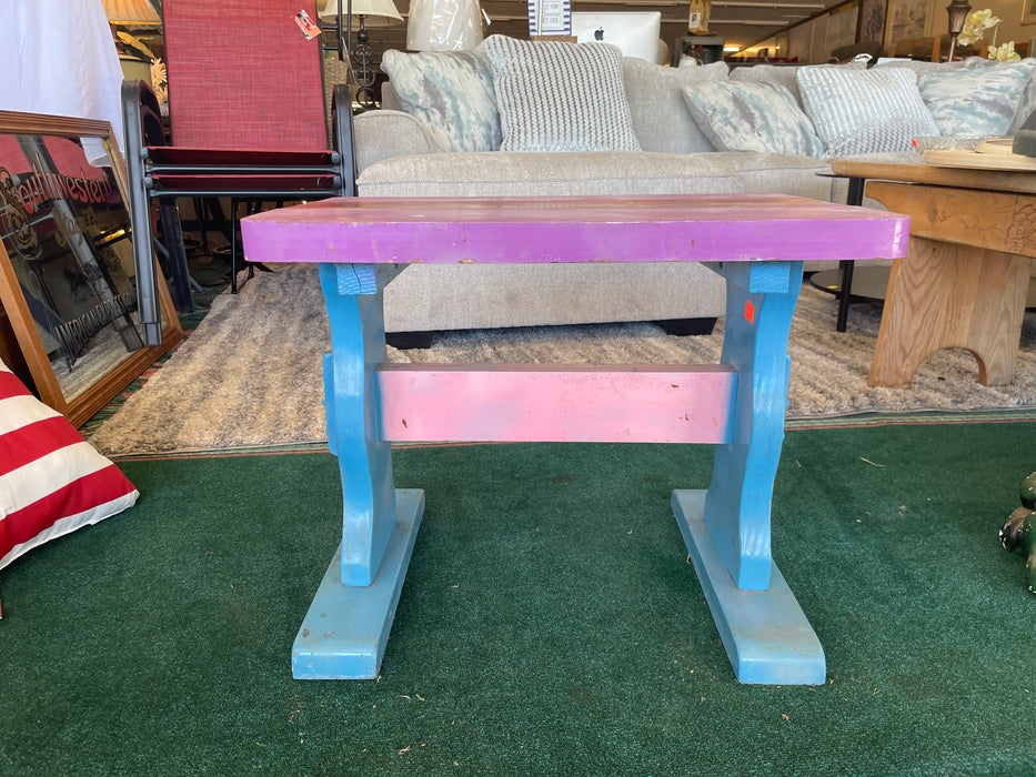 Colorful kids/children's desk/bench/side table 32671