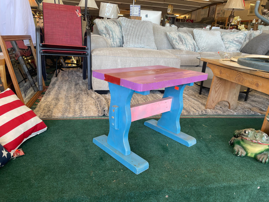 Colorful kids/children's desk/bench/side table 32671