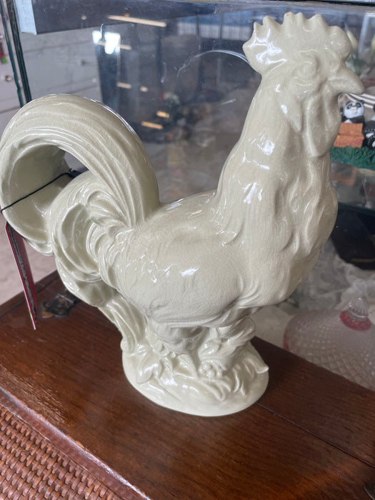 Vintage ceramic rooster figurine 33220