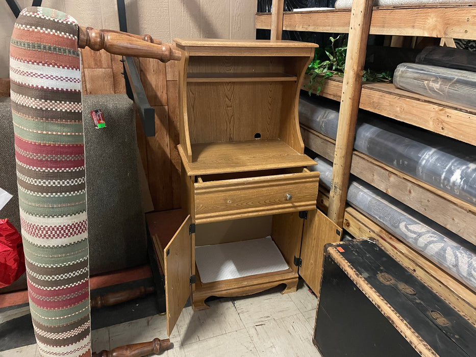 Microwave cabinet with upper shelving 33255