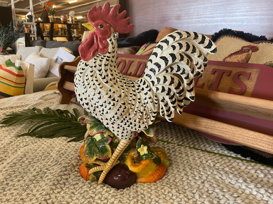 Fitz and Floyd Gardening Gourmet retired rooster figurine 32988