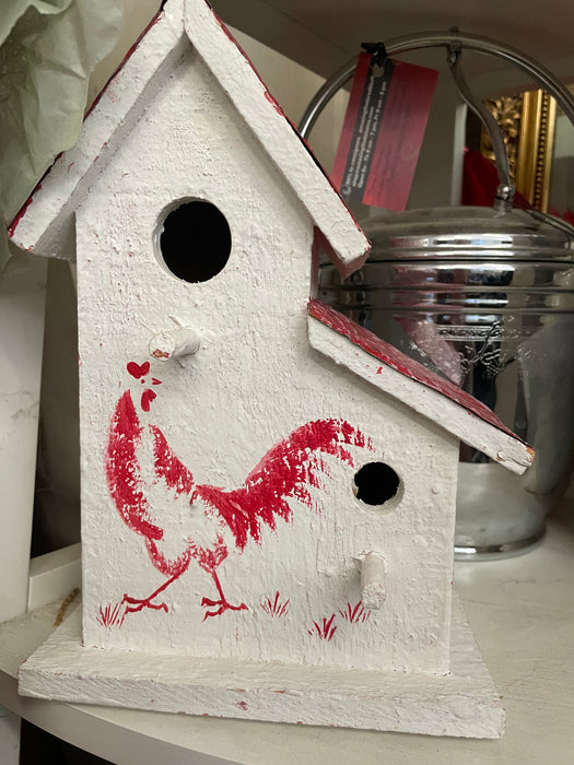 Rooster image bird house 33026