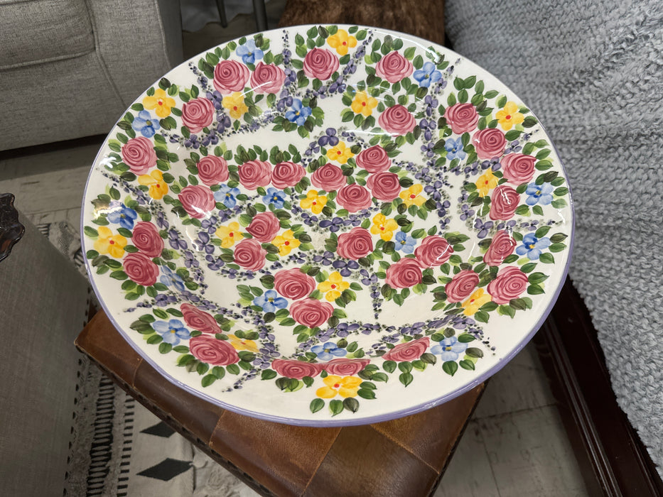 Spring Chintz footed pedestal bowl 33073