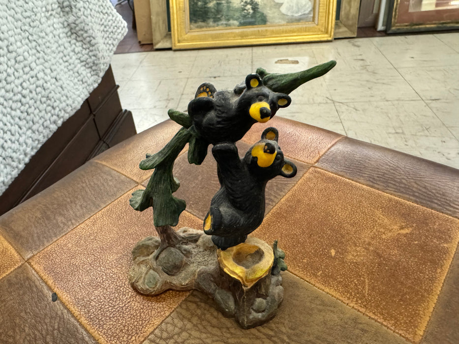 Mini bears on tree bearfoots figurine 33079