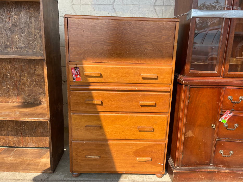 Vintage wood secretary desk 33109