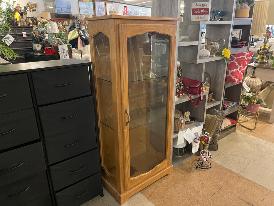 Small wood curio cabinet 33159