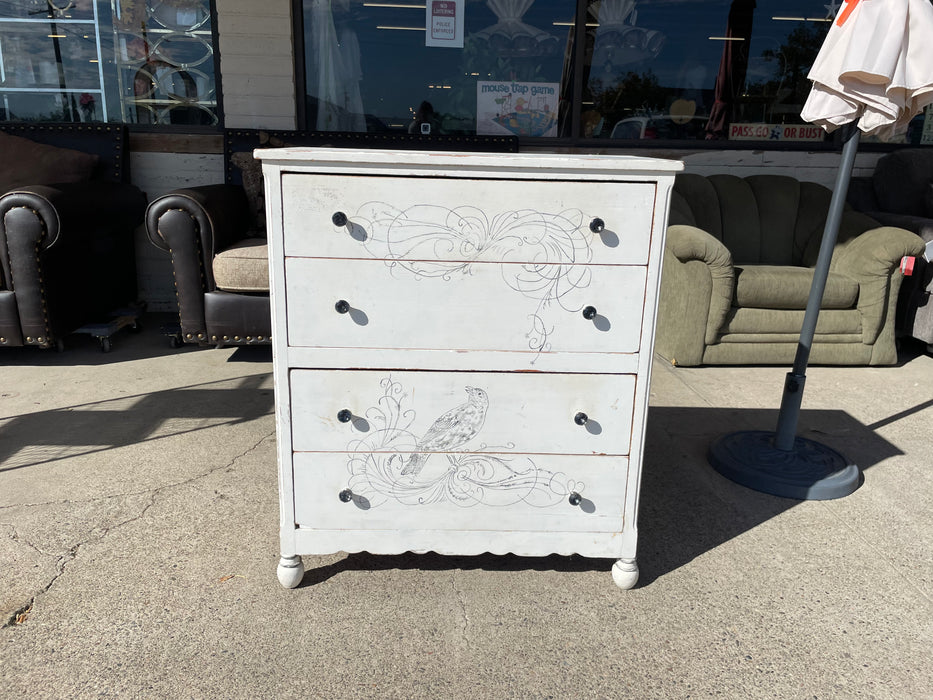 Cute wood 4 drawer chest dresser 33190