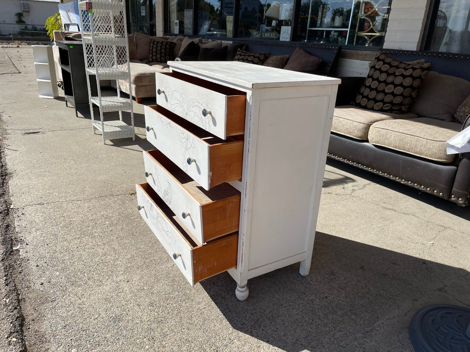 Cute wood 4 drawer chest dresser 33190