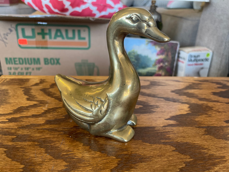 Vintage brass duck figurine 3pc set 33012