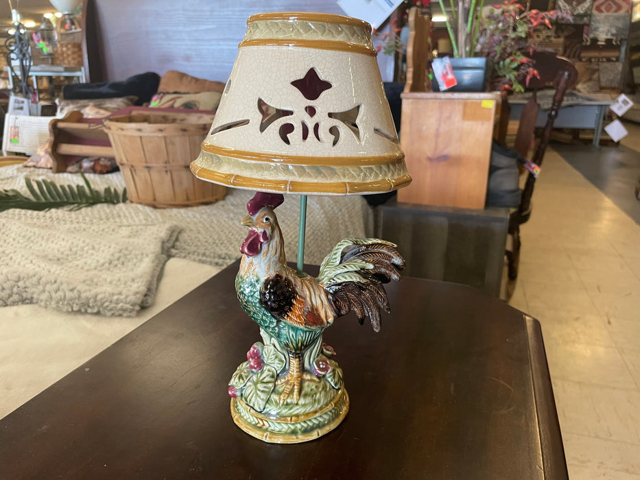 Rooster candle lamp 33002