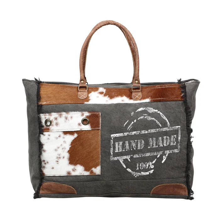 100% Handmade Print Weekender Bag NEW My-S-1201