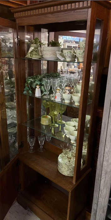Tall curio display cabinet with light 28988