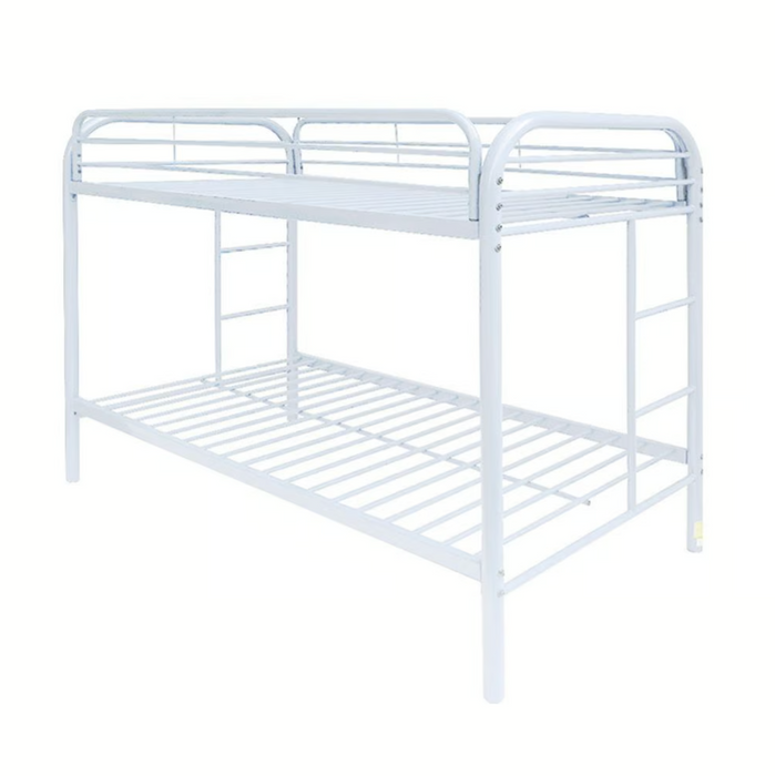 Thomas twin over twin white metal bunk bed NEW AC-02188