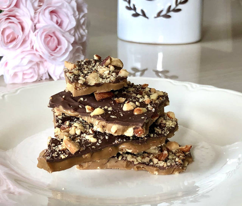 Milk Chocolate Almond Toffee: 6 oz cube