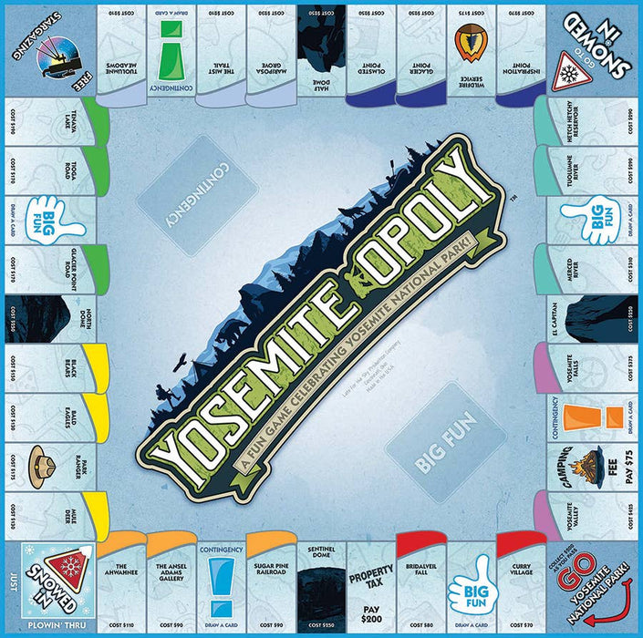 Yosemite-Opoly Board Game