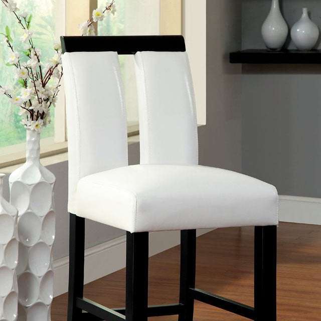 LUMINAR II Black/White Counter Ht. Chair (2/CTN) image