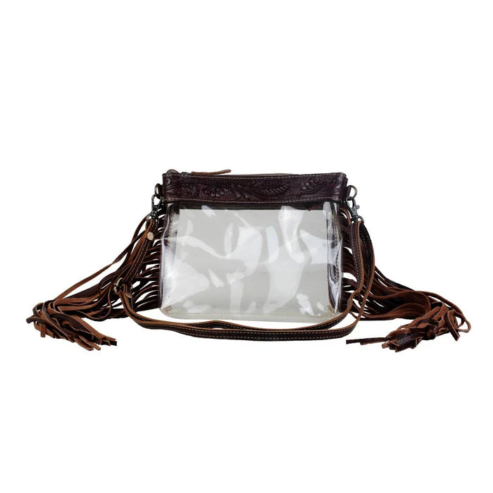 Intricate Clear Bag Hand Crafted Myra Bag NEW MY-S-2891