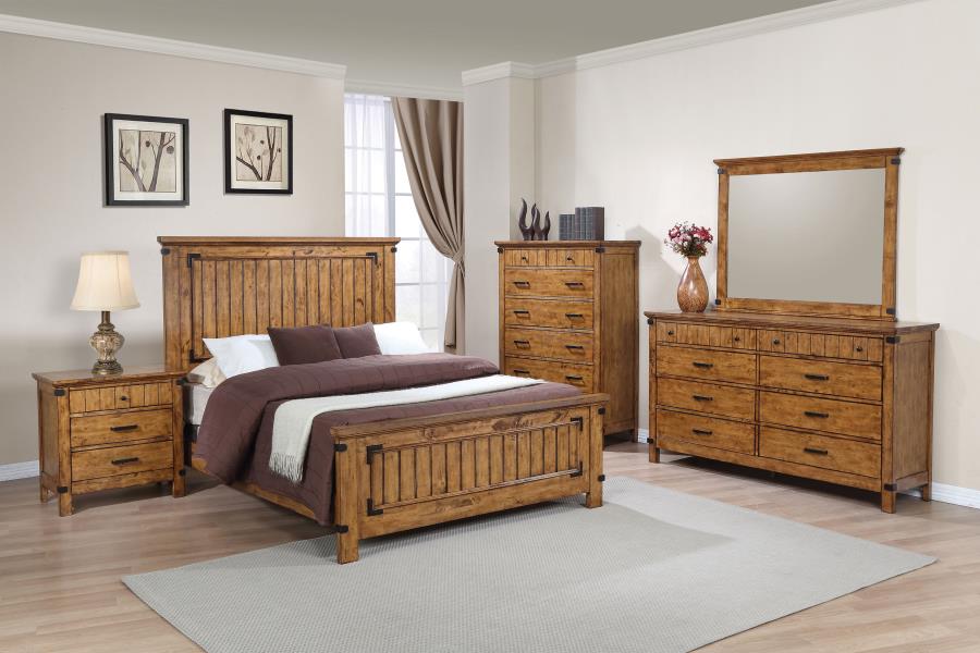 Brenner rustic honey full bed NEW CO-205261F