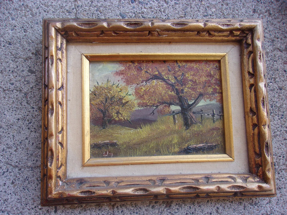 Oil painting small wood frame 16118