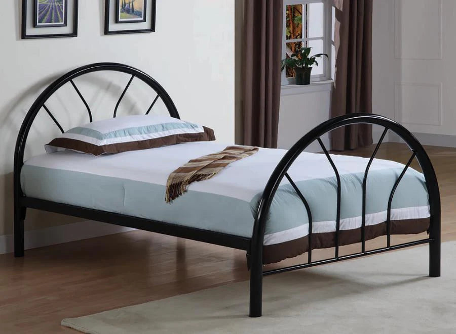 Marjorie metal platform bed twin black NEW CO-2389B