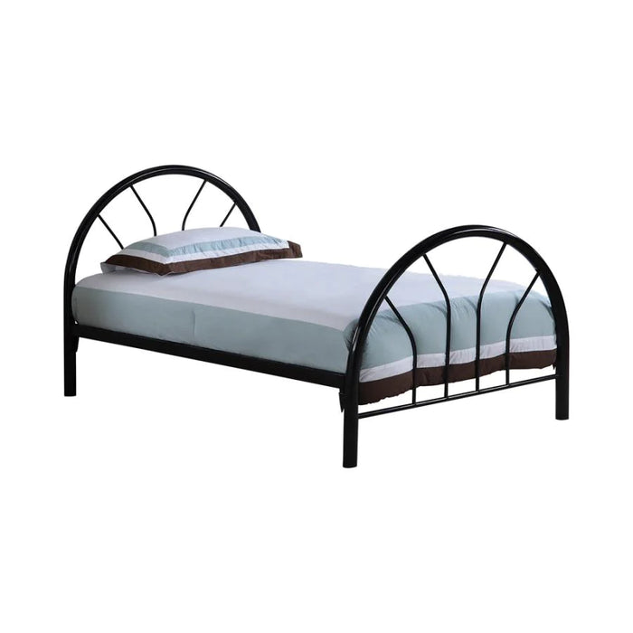 Marjorie metal platform bed twin black NEW CO-2389B