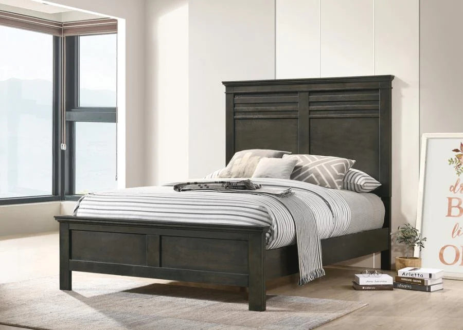 Newberry headboard bark wood grey/gray full NEW CO-205430FB1