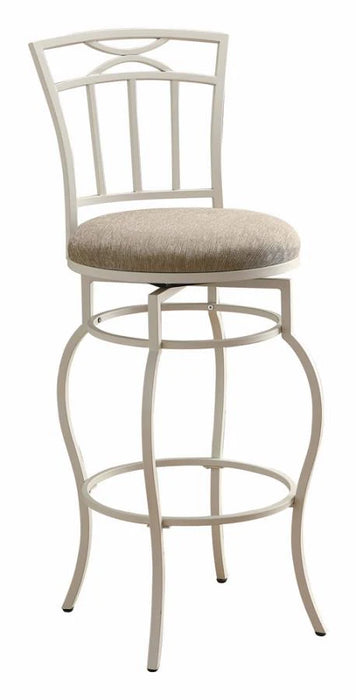 Swivel barstool eggshell finish 29H seat NEW CO-122050