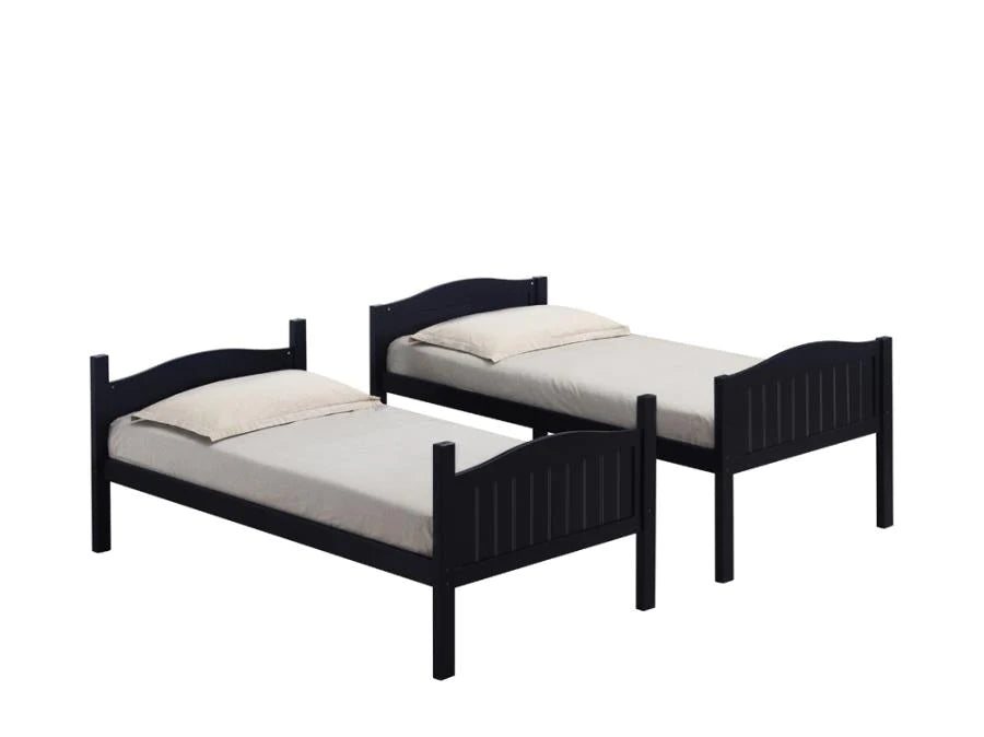 Bunk bed/beds bunkbed/bunkbeds twin/ twin black NEW CO-405053BLK